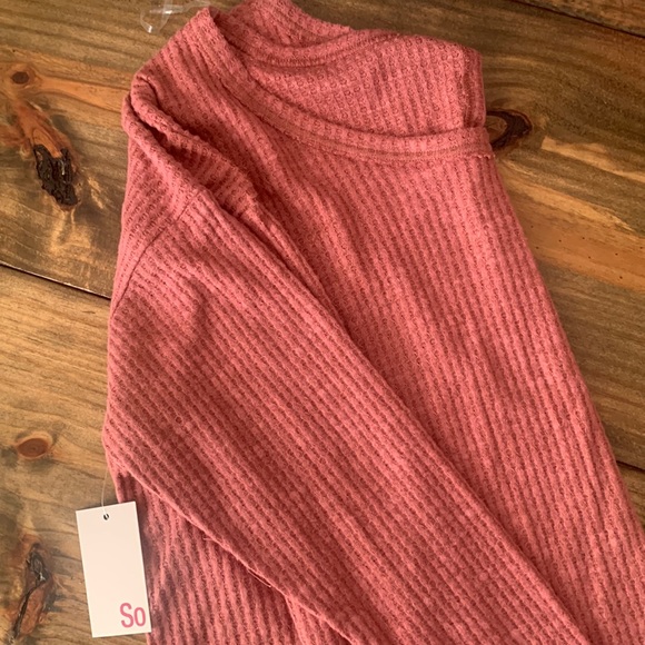 SO Tops - ⭐️NWT⭐️ SO brand Womens waffle long sleeve shirt Size XL